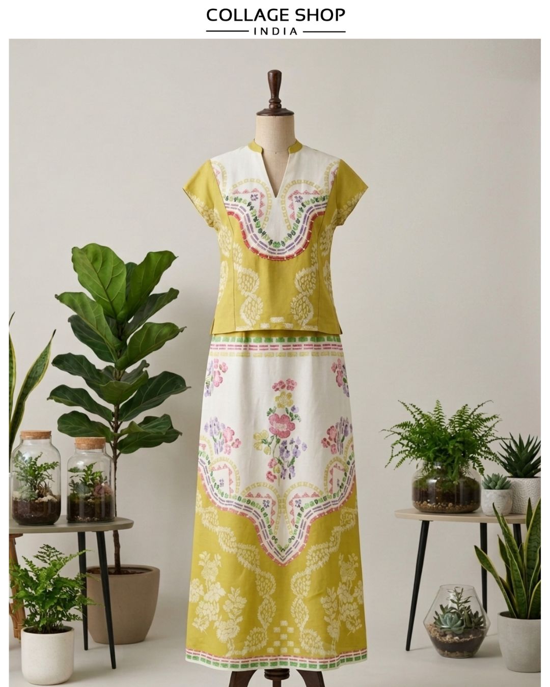 Floral ikat co-ord set