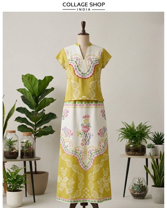 Floral ikat co-ord set